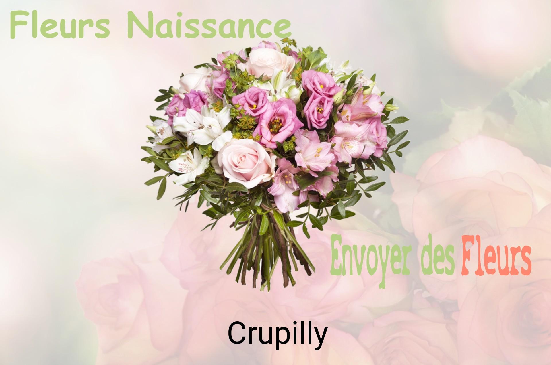 Bouquet de fleurs de naissance livré à Crupilly